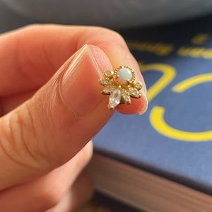 LA KAISER single 18k vermeil earring